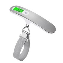 미니 크레인 저울 전자 매달림 산업용 휴대용 디지털화물 규모 50kg LCD 디스플레이 무게 균형 가방 여행 벽걸이 Steelyard 도구