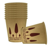친환경 페이퍼맥스 크라프트 나무 종이컵 1000개, 3000개입, 1개