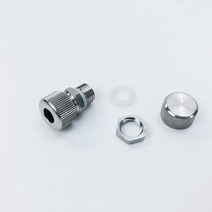 셀프 세차용품 세트 내부 외부 손 스레드 써모웰 커넥터 캡 및 검정색 실리콘 씰 링 포함 스테인레스 스틸 니플, Without Cap