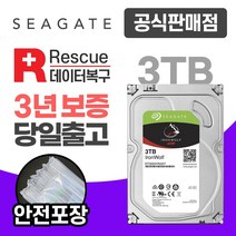씨게이트 NAS 서버 하드디스크 HDD, 3TB