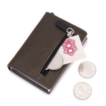 DIENQI Rfid 탄소 섬유 남성 지갑 가죽 카드 홀더 슬림 얇은 지갑 작은 동전 돈 가방 남성 브랜드 매직 Walet 2022