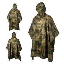 판초우의 판초우비 남자 군사 불 침투성 지퍼 카모 비옷 방수 비옷 남자 비옷 여성 awning the rain motorcycle rain poncho