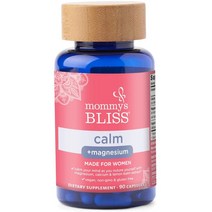 Mommys Bliss Calm Magnesium Supplement for Pregnant Lactating Women: Natural Stress Anxiety Relaxation with Lemon Balm Extract Support Magnesium Calci