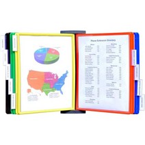 Ultimate Office AdjustaView 10포켓 벽 참조 정리함간단한 포켓 및 장착 나사 포함, 컬러 포켓