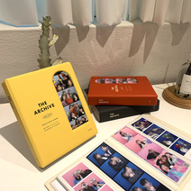 인생네컷 하루필름 포토이즘 앨범 4x6 대용량 바인더 보관함 사진첩, 라벤더+선물편지지