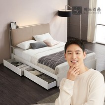 금성침대 [베드리움]수납 슈퍼싱글 서랍 침대+본넬 매트리스, 없음/없음/없음