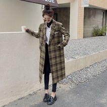 겨울 여성 모직 롱코트 청담 스타일 출퇴근 오피스룩 D20