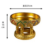 태국 소품 휴양지 느낌 인테리어 카페 레스토랑 용품 집 레스토랑 야외 풀빌라 빈티지 마사지 창업, 직경 25cm