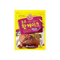 오뚜기 아이들간식 브런치 홈파티 쵸코핫케이크믹스 1KG 영양간식 한끼식사, 28개