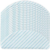 50PCS 처분 할 수있는 강력한 헝겊 걸레 직물 패드 Ecovacs Deebot OZMO T8 AIVI T8 최대 T9 전원 / 최대 진공 청소기 부품에 대한, 하나, 블루 & 화이트