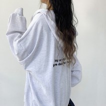[오버핏/백레터링] 인터네셔널 후드집업