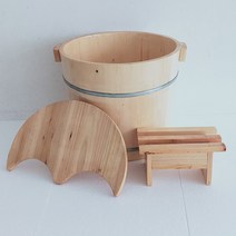 가정용 향기로운 히노끼 편백나무 발 족욕통 족욕기, W
