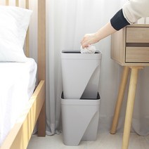 DM 재활용통 분리수거함 원룸 아파트 분리수거 2단 3단 4단, 재활용통-블랙(대)