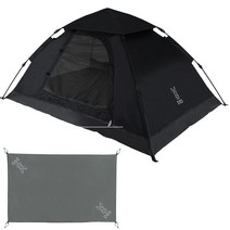 DOD 도플갱어 원터치텐트&시트2인용 블랙 T2-629-BK 135259