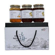[AKMALL][이고장식품] 꿀청 3종 선물세트 생강총백꿀청 500g X 2, 단품, 색상:단일상품