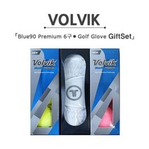 블루90 컬러볼 6구 + 투썸 양피 장갑 볼빅 프리미엄, 볼빅 6구+장갑(SIZE22