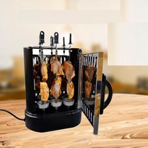 로티세리에어프라이어 로티세리꼬치 220V 1000W 무연 전기 그릴 수직 자동 회전 로티세리 고기 바베큐 케밥, 한개옵션0