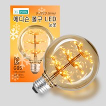 LED G95파이 2.5W 에디슨 눈꽃 인테리어램프, 1박스(20개)