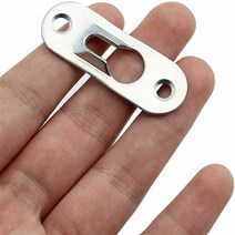 함석판 절단 판 철 나사 장착 키홀 패스너 그림 행거 45x16mm 두께 1.2mm 플레이트 사진 프레임 선반 사인 20 개