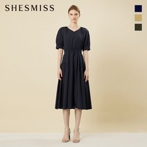 쉬즈미스 브이넥 밴딩 원피스 SWWOPN21150