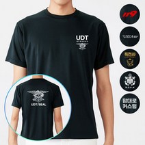 SEAL UDT 해군 반팔티셔츠 블랙 특임대 군인 쿨