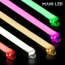 주문제작 COB 면발광 LED바 12V 방열판커버 쇼케이스 진열장, 02_투명커버, 블루