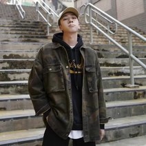 데님코트 남춘추 한국판 트렌드 재킷 남캐주얼 코디 가을 상의