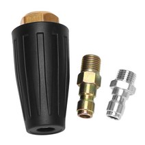 압력 와셔 회전 스프레이 터보 노즐 범용 온수 및 냉수 용 3 000 Psi 3.0 오리피스 3.0 Gpm (1/4 인치), 01 Bla용량