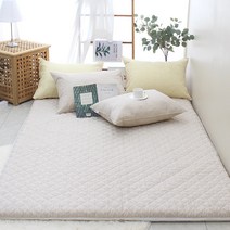 굿몽 세미마이크로 체슈 누빔요커버 단품, 베이지