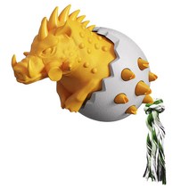 Jeremytown 멧돼지 이갈이 강아지용 고무장난감, 1개, 오렌지