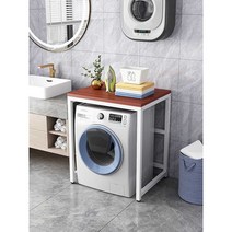 세탁기직렬설치 세탁기위에 삼성 LG 건조기 선반 앵글, 110x60x100cm 블랙+화이트 프레임