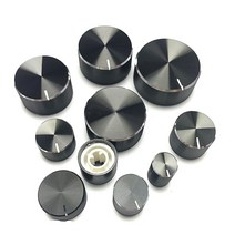 알루미늄 합금 전위차계 손잡이 캡 볼륨 제어 손잡이 모자 회전 스위치 6mm 롤 샤프트d-축, 40 X 10mm D축