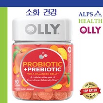 올리 프로바이오틱 프리 바이오틱 젤리 30구미 / Olly Probiotic Prebiotic Peachy Peach Peachy Peach 30 Gummies Exp. 08/23, 1개