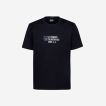 C.P. 컴퍼니 메트로폴리스 시리즈 머서라이즈드 저지 리버스 그래픽 티셔츠 네이비 - 23SS Company Metropolis Series Mercerized Jersey Rev
