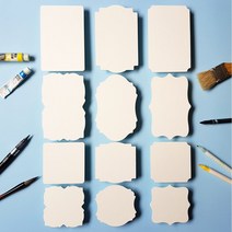 종이타일 액자 캘리그라피 젠탱글 수채 일러스트 드로잉 두꺼운종이 카드지 종이 카드 용지 만들기 메시지 축하 생일 감사, 10x15B 10장