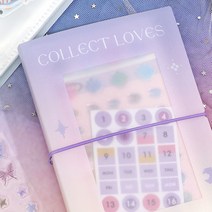 [당일발송]그라데이션 인스 인생 네컷 앨범 사진 포카 포토북 포토카드 포토 앨범 스티커 엽서 콜북 콜렉트북, 하나만구매할게요, 코랄