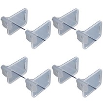 빌드온 다용도 거치형 반투명 정리도구 냉장고 사이드바 공간구분 파티션 고정도구 반투명 2개 4Set B160_P6503