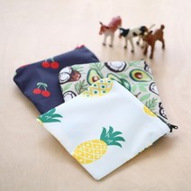 [바보사랑] 퀼트 패키지 약파우치만들기diy 방수파우치 체리 아보카도 파인애플, 디자인선택:아보카도