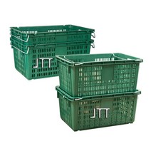 과일 운반 바구니 큰 농수산물 손잡이 다라이, 상품선택, 청색(철고리포함)-1개