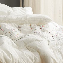 투유 정원 고밀도 꽃자수 바이오워싱 차렵이불 베개세트(Q) by효재