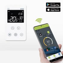 써브텍 와이파이 온도조절장치 IOT 원격조절기 H700 전기판넬 난방필름 부화기 돌침대 복사패널 온도제어, H700 (와이파이 스마트)