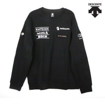 [데상트] 긴팔티 PQJ SM321SHT91-BLK 남성 스위스 스키팀 직자수 그래픽 맨투