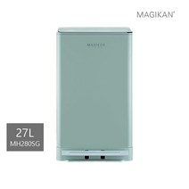 매직캔 [세트] 히포 27L+리필5롤 (화이트/베이지/세이지) 기본리필장착 1년사용가능 냄새차단 휴지통, 07_ 27L세이지(단품)→MH280SG