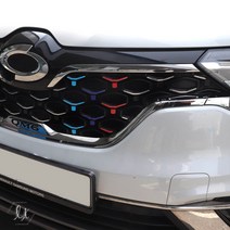 [가오] 뉴QM6 라디에이터 그릴 커버 몰딩 프론트 자동차 익스테리어 데칼 튜닝 스티커, G.퍼포먼스(조수석), 1개