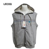 (새상품) 르꼬끄스포츠 기본로고 데일리 스웻 후드 조끼 105