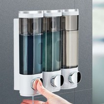 벽걸이 물 비누 디스펜서 3구 300ml 샴푸 케이스, 본상품선택, 단품