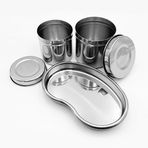 텐포인트 스테인리스 위생저 반영구 반달접시 원형 알콜 화장 솜통 부자재 바트 반영구재료, 평면 반달 위생저