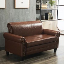 빈티지 엔틱쇼파 3인 거실 4인용 엔틱소파 복고풍 유럽식 인더스트리얼 스타일 소파 싱글 더블 인 레스토랑 바 클리어 커피숍 원목 아메리칸 스타일의 의류 매장, C.세 명의 사람들, A.갈색