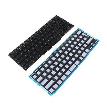 Macbook Air A1465 A1370용 백라이트 노트북 키보드 소형 Enter 키 플라스틱 영국 레이아웃 블랙, 273x103mm