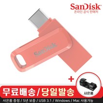 [샌디스크usbotg] 샌디스크 USB 메모리 SDDDC3 피치 C타입 OTG 3.1 대용량 + 데이터 클립, 256GB